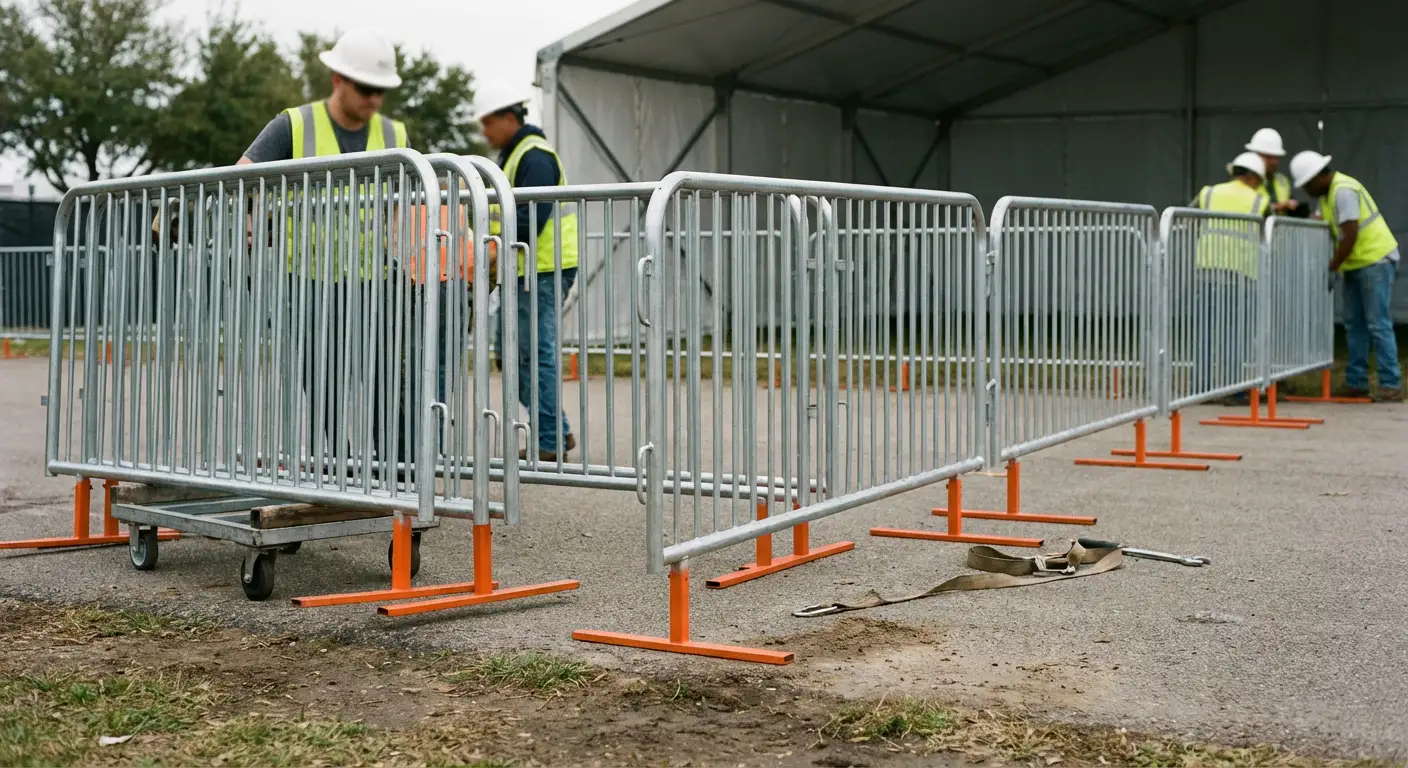 Pedestrian Barricades in Highland, CA