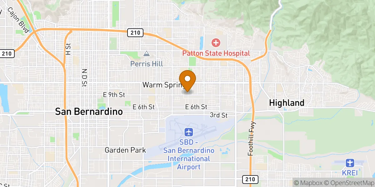  neighborhood map in Highland, CA