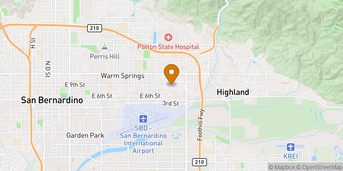 Cypress neighborhood map in Highland, CA