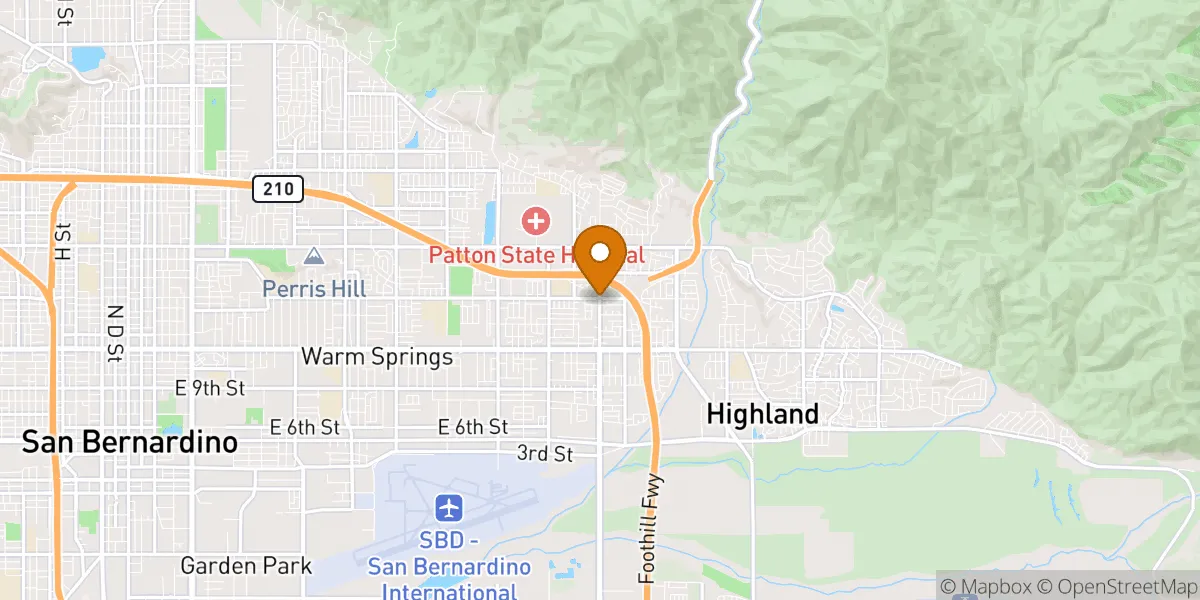  neighborhood map in Highland, CA
