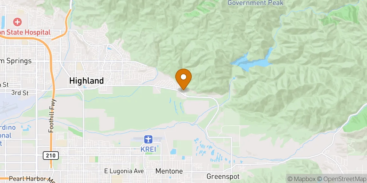  neighborhood map in Highland, CA