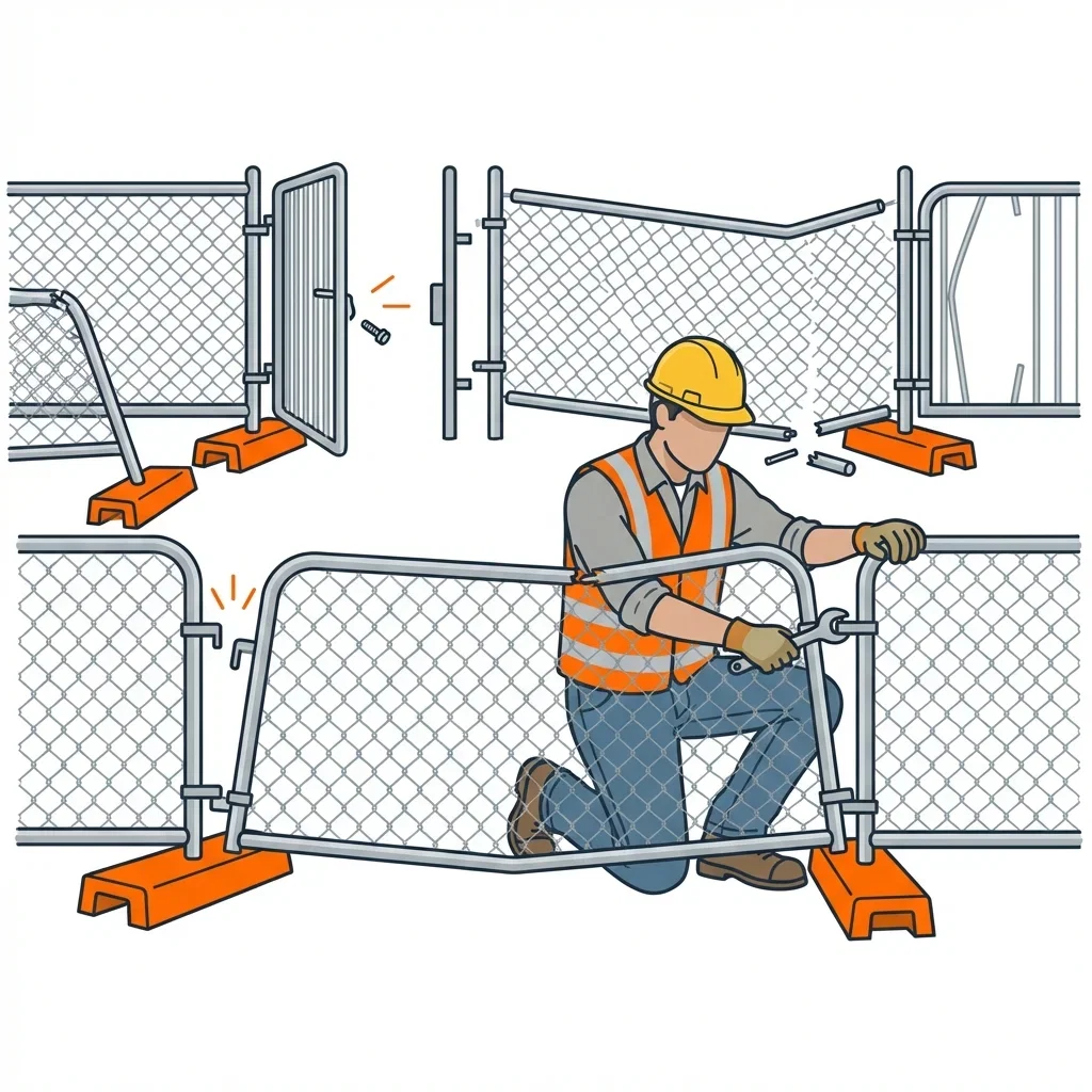 Diagram showing crowd control failure points and safety zones in Highland, CA